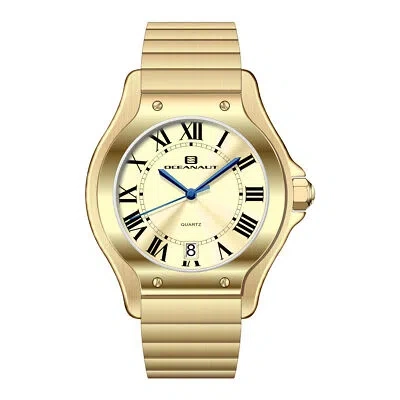 Pre-owned Oceanaut Women's Rayonner Gold Dial Watch - Oc1293