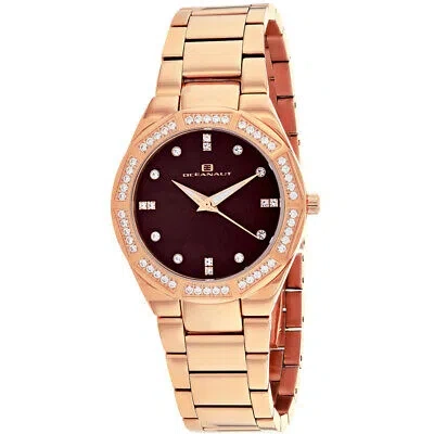Pre-owned Oceanaut Womens Athena Brown Mother Of Pearl Dial Watch - Oc0256