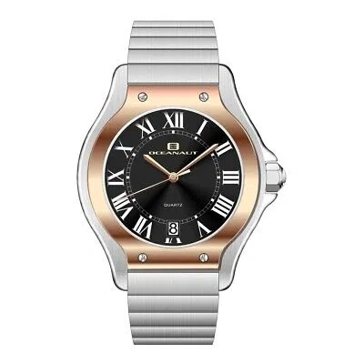 Pre-owned Oceanaut Womens Rayonner Black Dial Watch - Oc1299