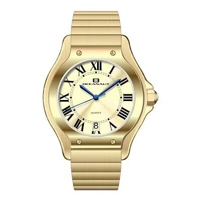 Pre-owned Oceanaut Womens Rayonner Gold Dial Watch - Oc1293