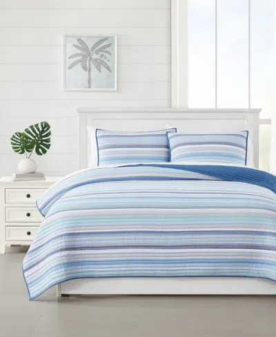 Oceanfront Resort Clearwater Yarn Dye Stripe 2-pc. Quilt Set, Twin In Multi