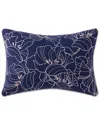 Oceanfront Resort Indienne Paisley Embroidered Floral Decorative Pillow