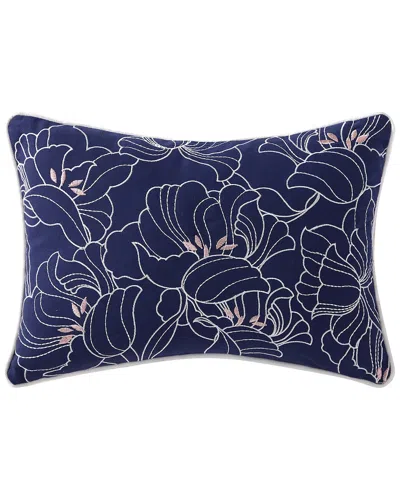 Oceanfront Resort Indienne Paisley Embroidered Floral Decorative Pillow