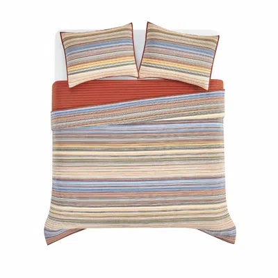 Oceanfront Resort Naples Yarn Dye Stripe Quilt Set