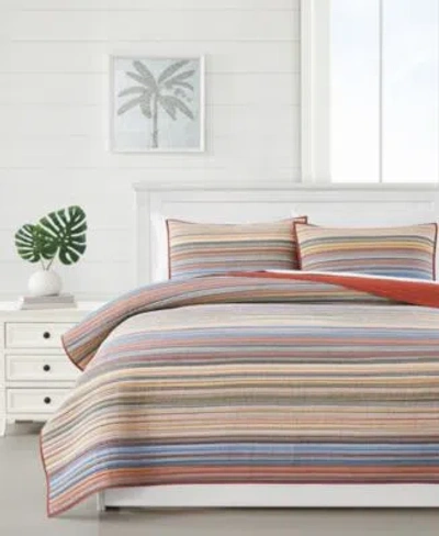 Oceanfront Resort Naples Yarn Dye Stripe Quilt Sets In Multi