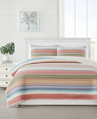 Oceanfront Resort Palm Beach Yarn Dye Stripe Quilt Sets In Multi