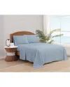 Oceanfront Resort Solid Percale Sheet Set In Blue
