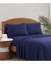 Oceanfront Resort Solid Percale Sheet Set In Blue
