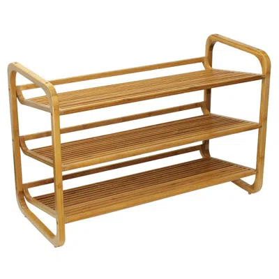 Oceanstar Sr1231 3-tier Hpl Bamboo Shoe Rack