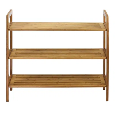 Oceanstar 3-tier Bamboo Shoe Rack In Brown