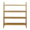 Oceanstar 4-tier Bamboo Shoe Rack