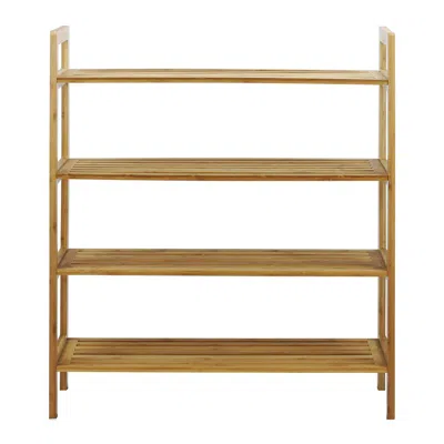 Oceanstar 4-tier Bamboo Shoe Rack In Brown