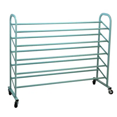 Oceanstar 5-tier Metal Shoe Rack In Green