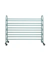 Oceanstar 5-tier Metal Shoe Rack In Turquoise