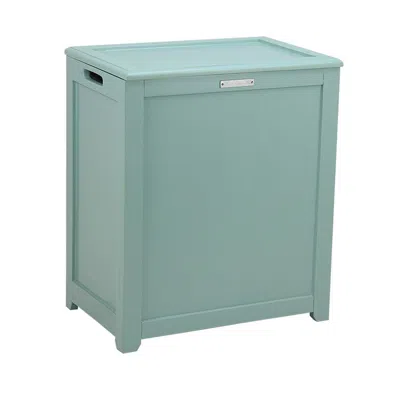 Oceanstar Storage Laundry Hamper, Turquoise In Green