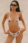 Oceanus Charli Embroidered Bikini Bottoms In Pink