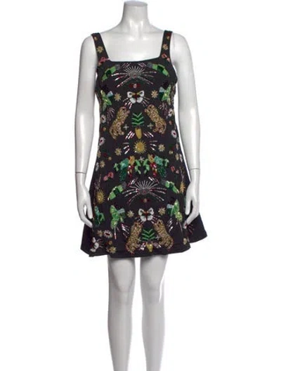 Pre-owned Oceanus Graphic Print Mini Dress W/ Tags In Pink