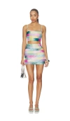 Oceanus Nerina Multi Vibrant Co-ord In Multi Vibrant
