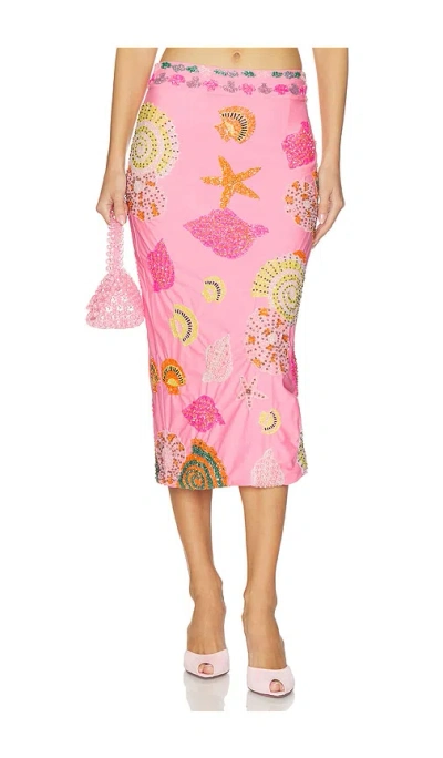 Oceanus New York Skirt In Pink