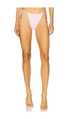 Oceanus Nixie Color Block Bikini Bottom In Pink