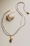 Oceanus Noir Conch Shell Necklace In Multi