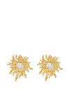 Oceanus Sunburst Stud Earrings In Pink