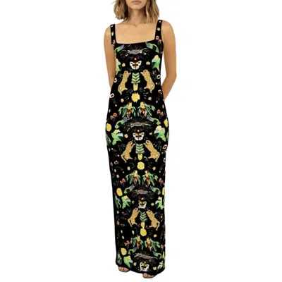Oceanus Swimwear Aurelia Maxi Dress Black