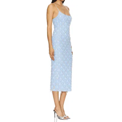 Oceanus Swimwear Calliope Luxury Crystal Maxi Party Dress White