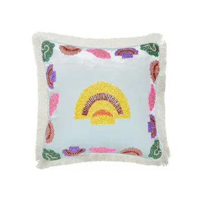 Oceanus Swimwear Green Hestia Cushion In Mint
