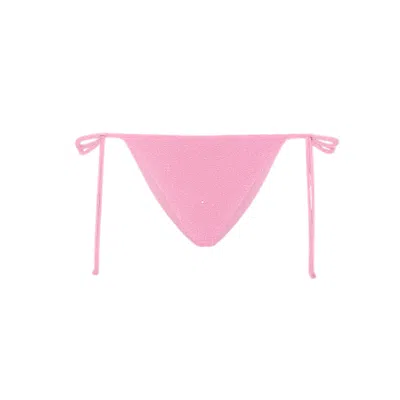 Oceanus Swimwear Women's Amel High Waist Bikini Bottom - Pink