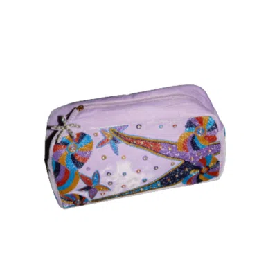 Oceanus Swimwear Women's Blue Crescent Wash Bag Aqua