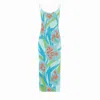 Oceanus Swimwear Women's Blue Delilah Midi Dress Oceanus X By Poppy In Blue