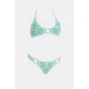 Oceanus Swimwear Women's Blue Mia's Marina Bikini Set Aquamarine In Green
