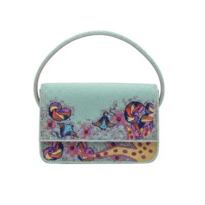 Oceanus Swimwear Women's Blue Shoredream Embellished Shoulder Bag