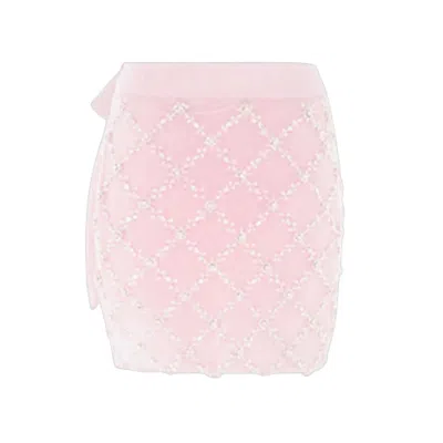 Oceanus Swimwear Women's Elani Self Tie Lightweight Sarong Pink