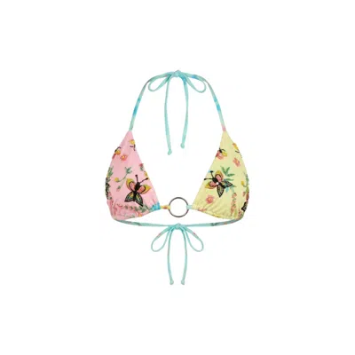 Oceanus Swimwear Women's Kehlani Exclusive Print Bikini Top