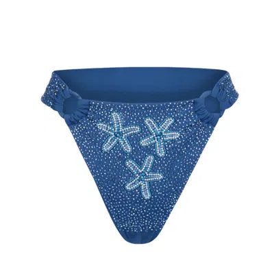 Oceanus Swimwear Women's Mia's Marina Bikini Bottom - Navy In Blue