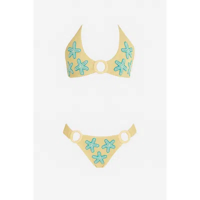 Oceanus Swimwear Women's Mia's Marina Bikini Set Yellow