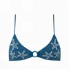 Oceanus Swimwear Women's Mia's Marina Bikini Top - Blue In Blue