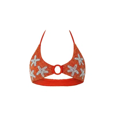 Oceanus Swimwear Women's Mia's Marina Bikini Top Red