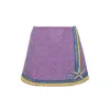 Oceanus Swimwear Women's Monni Co-ord Hand Embroidered Crystal Skirt Purple In Purple