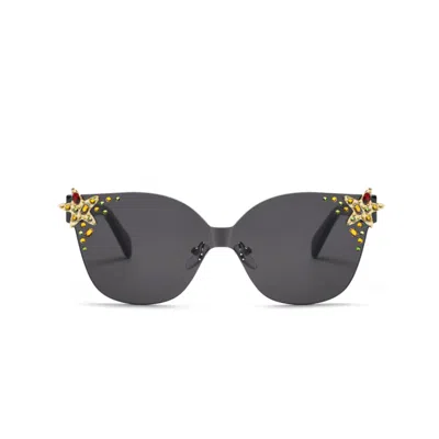 Oceanus Swimwear Women's Oceanus X Sojos Glowheart Sunglasses Black