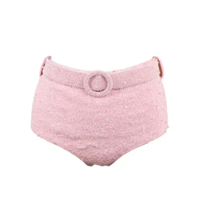 Oceanus Swimwear Women's Pink Heidi Hand Beaded Bikini Bottom