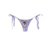 Oceanus Swimwear Women's Purple Los Angeles Low Coverage Bikini Bottom - Lilac In Purple