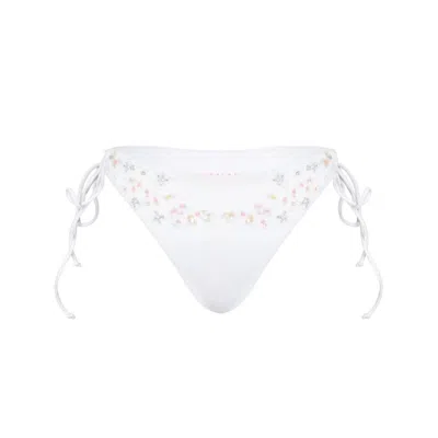 Oceanus Swimwear Women's White Stella Ocean Bikini Bottom