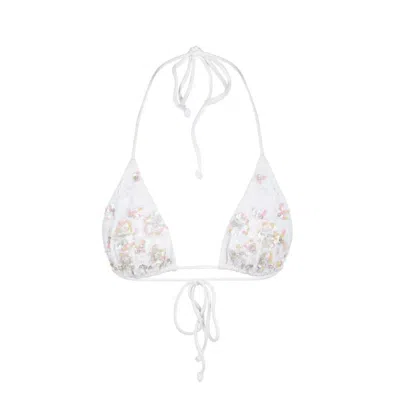 Oceanus Swimwear Women's White Stella Ocean Bikini Top
