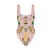 Oceanus Swimwear Women's Willow Hand Embroidered Swimsuit - Pink In Pink