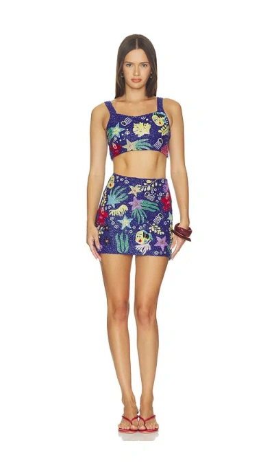 Oceanus X Disney Seabreeze Co-ord In Seabreeze Blue