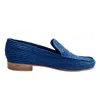 Ocelot Market Men's Raffia Loafer In Blue In Blue