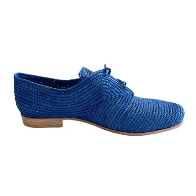 Ocelot Market Women's Raffia Oxford In Blue